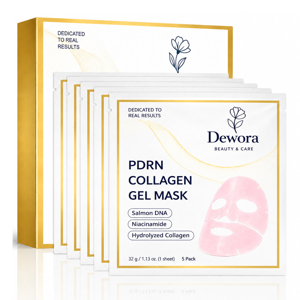 Salmon PDRN Pink Collagen Hydrogel Face Mask