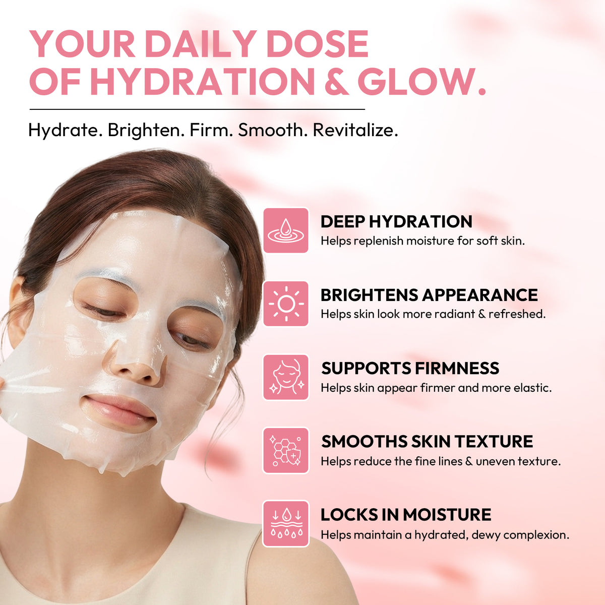 Salmon PDRN Pink Collagen Hydrogel Face Mask