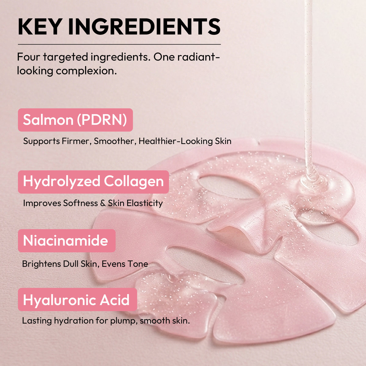 Salmon PDRN Pink Collagen Hydrogel Face Mask