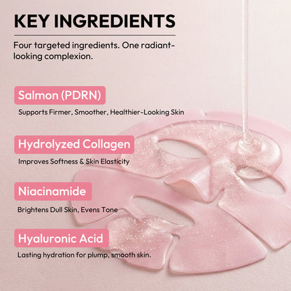 Salmon PDRN Pink Collagen Hydrogel Face Mask