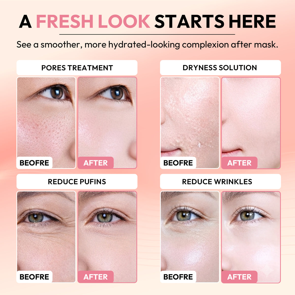 Salmon PDRN Pink Collagen Hydrogel Face Mask